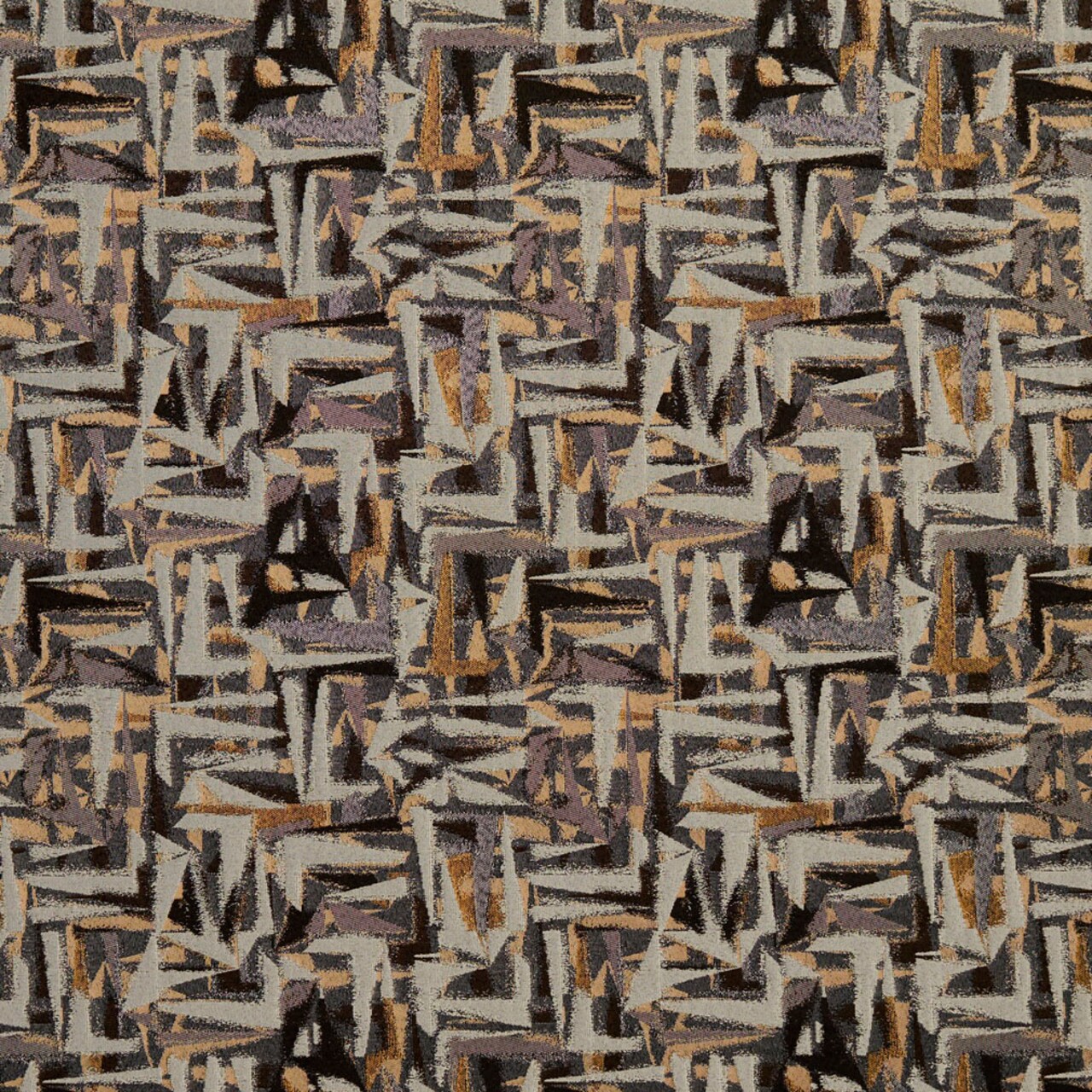 Curry/Abstract - Black,Brown Abstract & Geometric Upholstery Fabric 54 Inches"